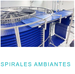 Convoyeur à spirales ambiantes